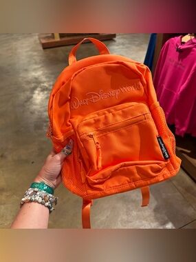 Disney orange backpack WDW 2026